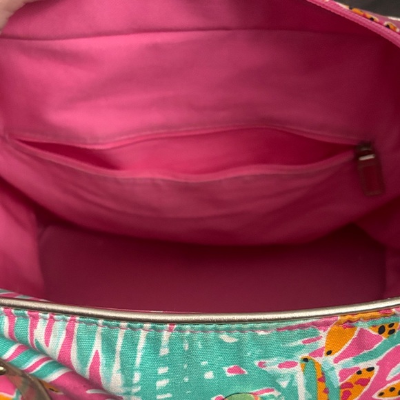 Lilly Pulitzer Pink and Green Tropical Tote - Picture 7 of 8